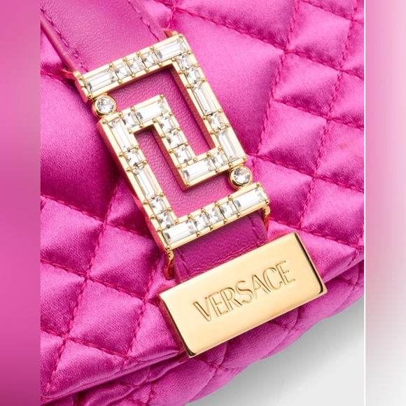 Versace NWT Greca Goddess Mini Quilted Satin Shoulder Bag - Picture 7 of 8